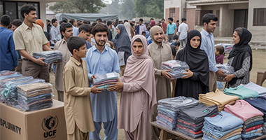 Distribution of Free Clothing to the Poor