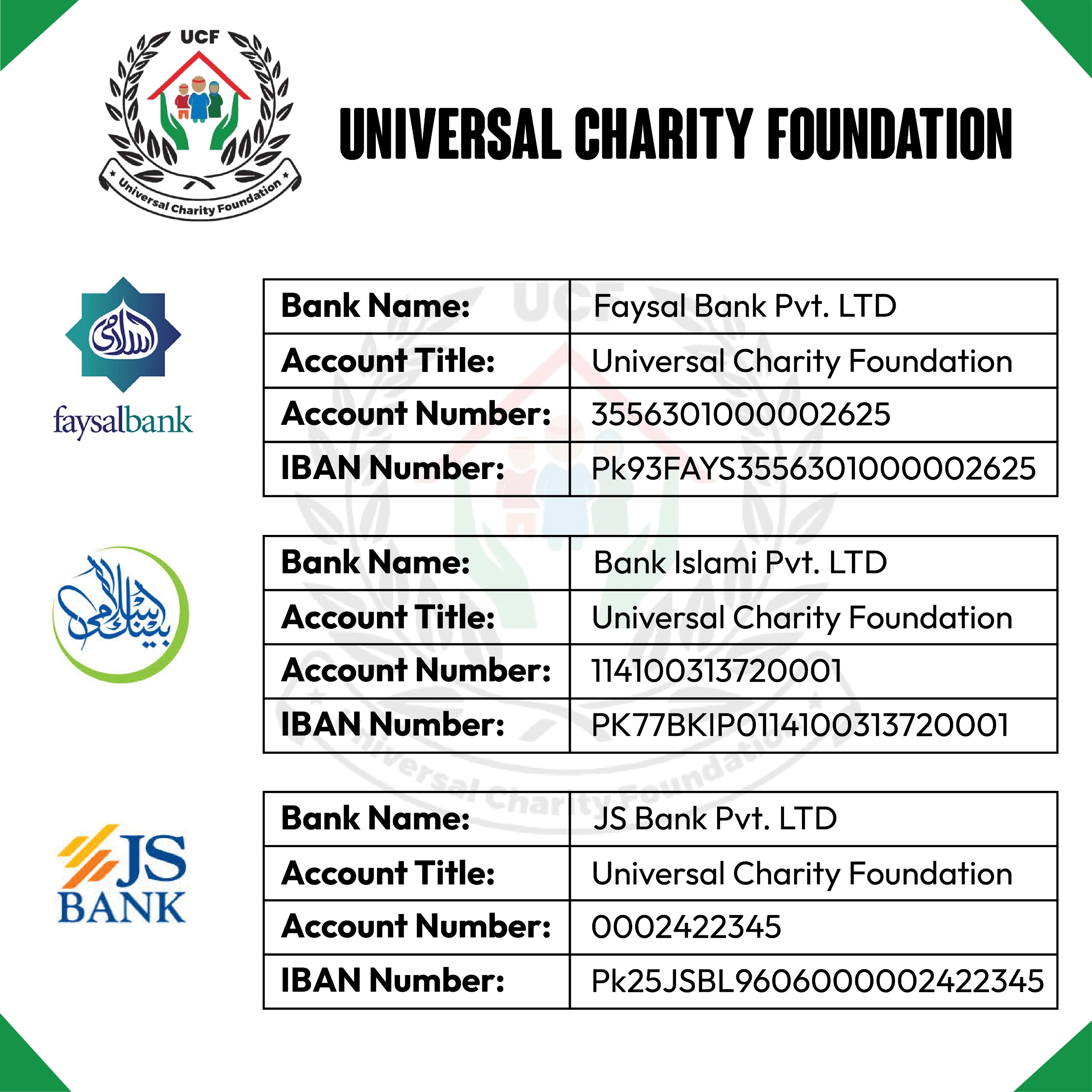Bank Details